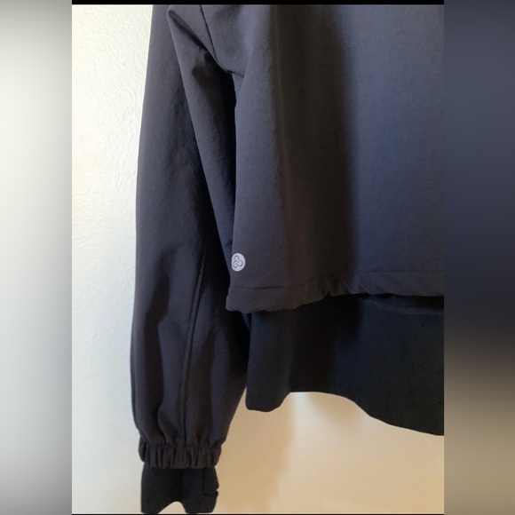 NEW $129 ZELLA Onward Hybrid Zip Up Hoodie Athletic Jacket in Black Size XS - Picture 4 of 8
